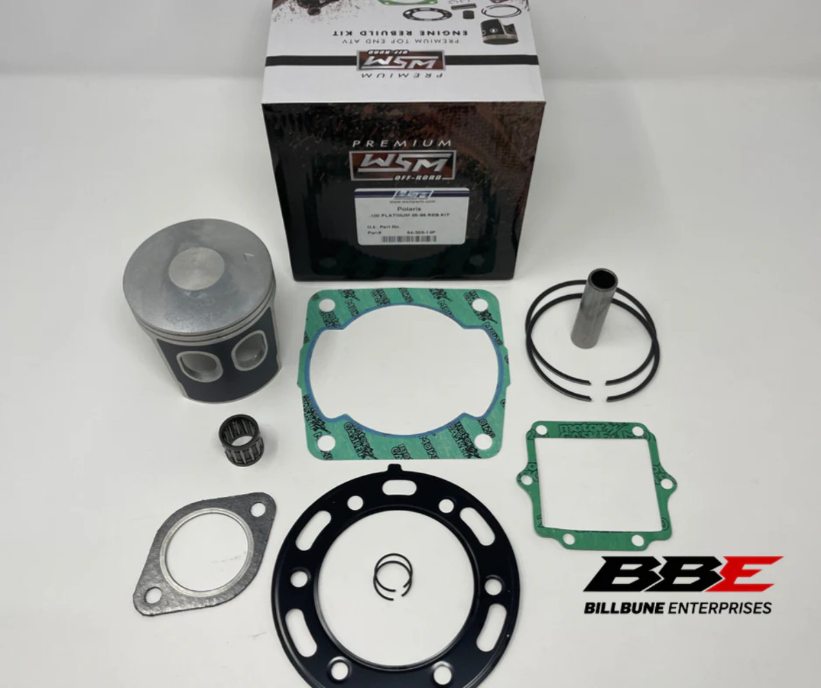 '95-'03 Polaris 400 2-Stroke WSM Top End Kit 1mm O/S 84mm Bore Piston Gaskets