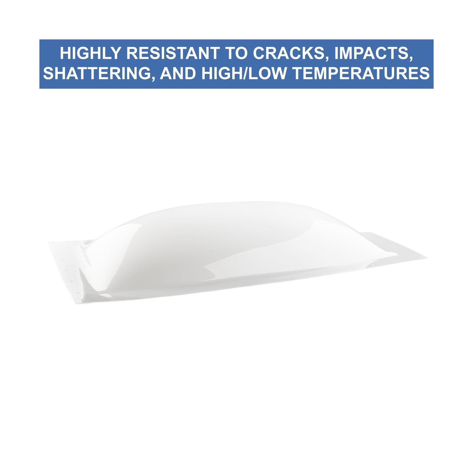 RecPro RV Skylight Cover Bubble | Impact-Resistant Rectangular Exterior Dome ...