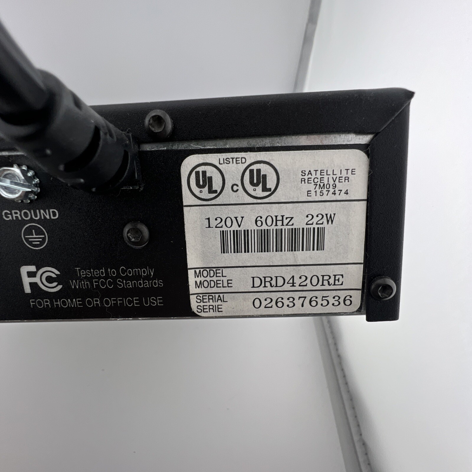 RCA DRD420RE Directv Receiver *NO Remote*