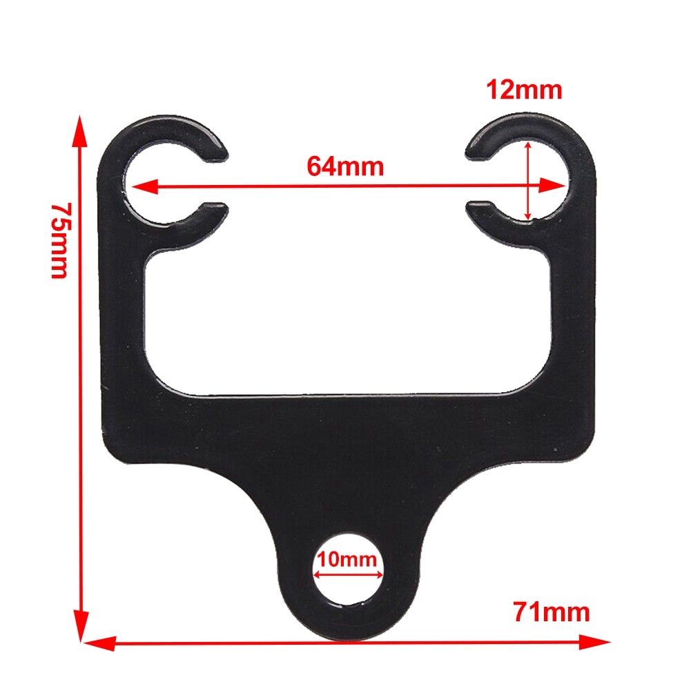 Tachometer Speedometer Gauge Mount Bracket Holder Black Kit Universal Motor