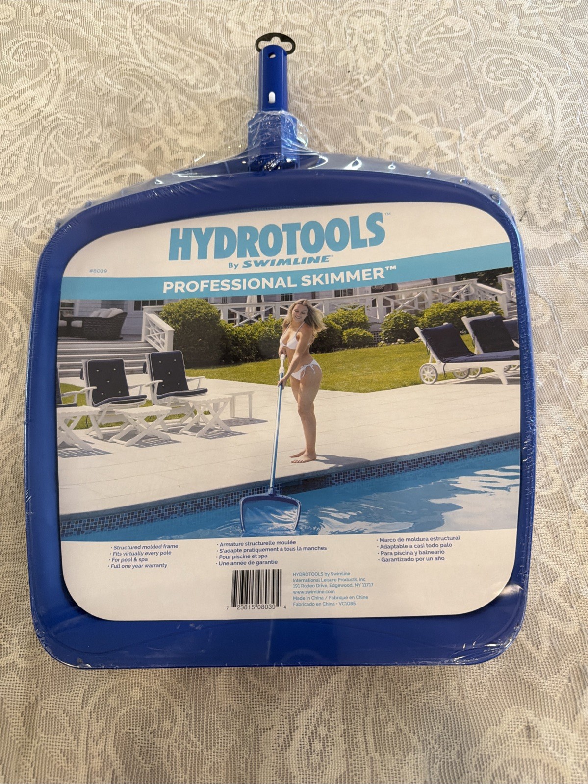 Hydrotools by Swimline Professional Leaf Rake with Brush #8039 Brand New