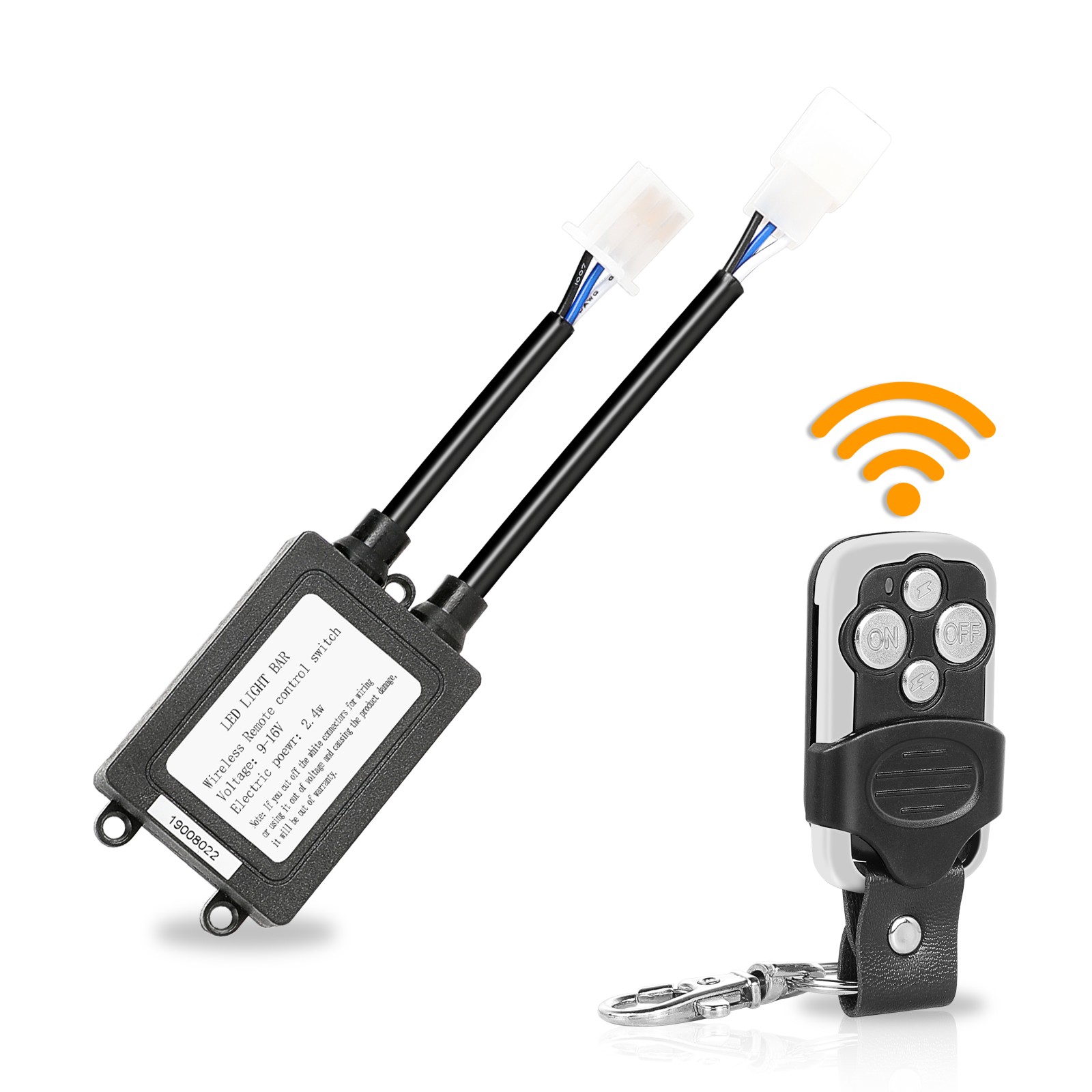 Wireless Remote Strobe Switch For LED Work Light Bar Wiring Harness Kit Car 12V