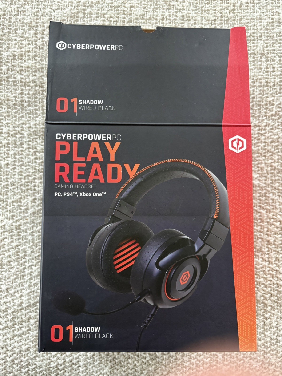 NIB CyberPowerPC Spectre 01 Shadow Wired Gaming Headset