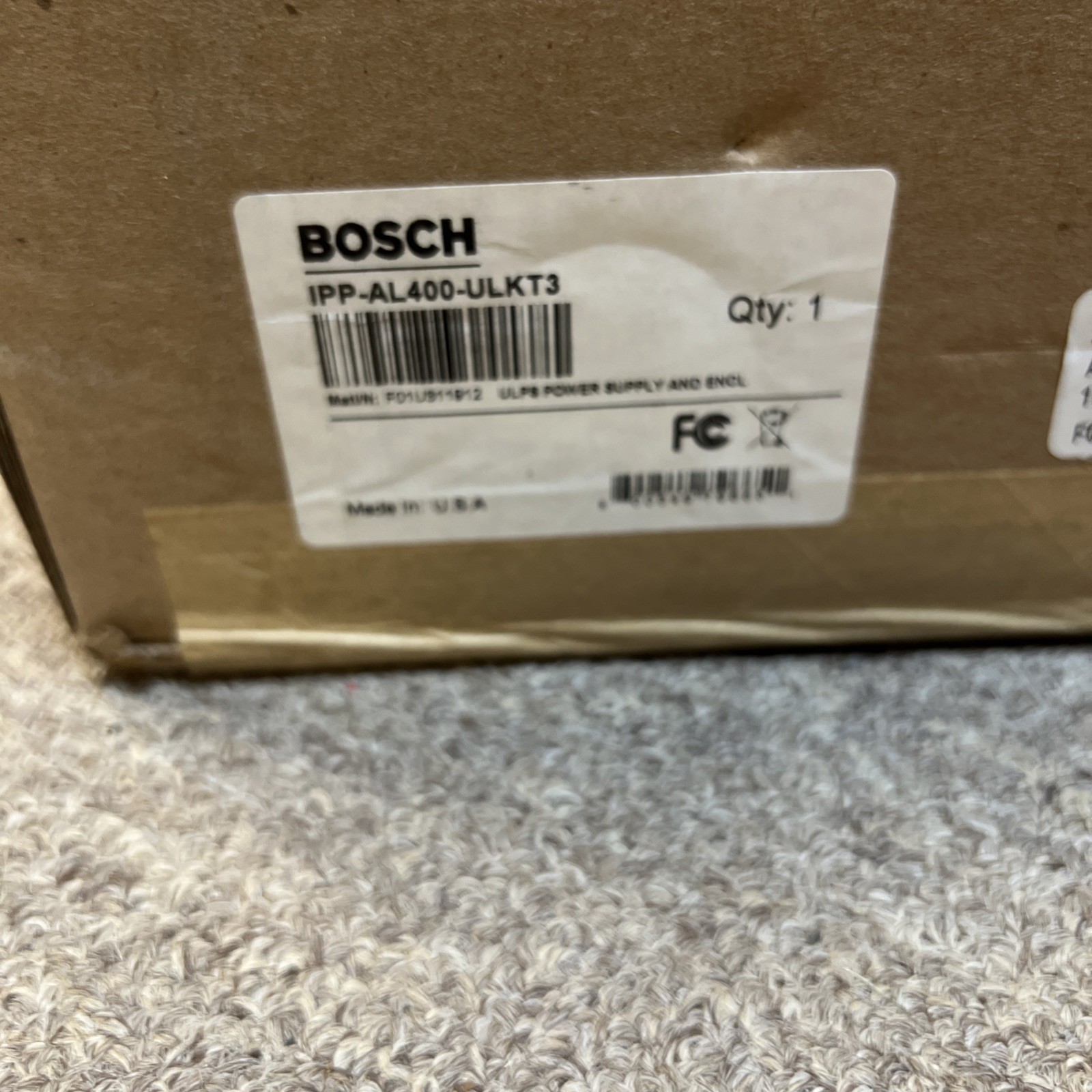 New Bosch IPP-AL400-ULKT3 ULPS Power Supply & Enclosure F01U311912