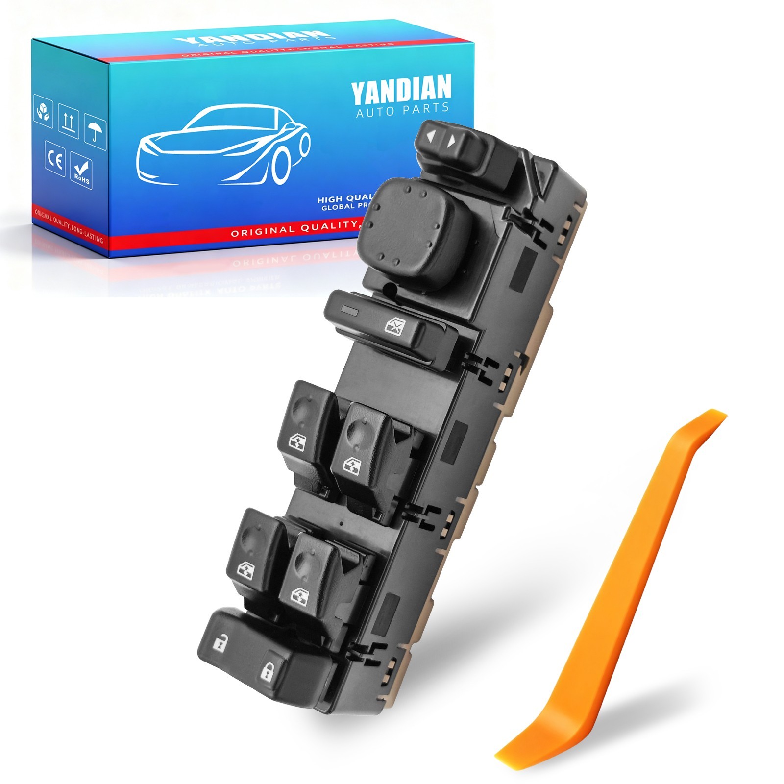 Front Driver Power Door Window Control Switch 15883323 For 2003-2006 GMC Sierra