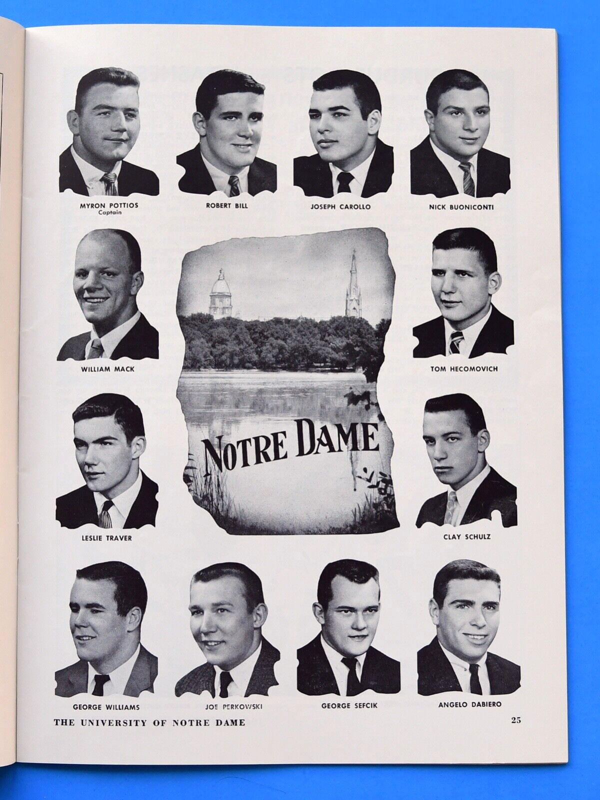 1960 Notre Dame Fighting Irish vs Purdue Football Program. Studebaker