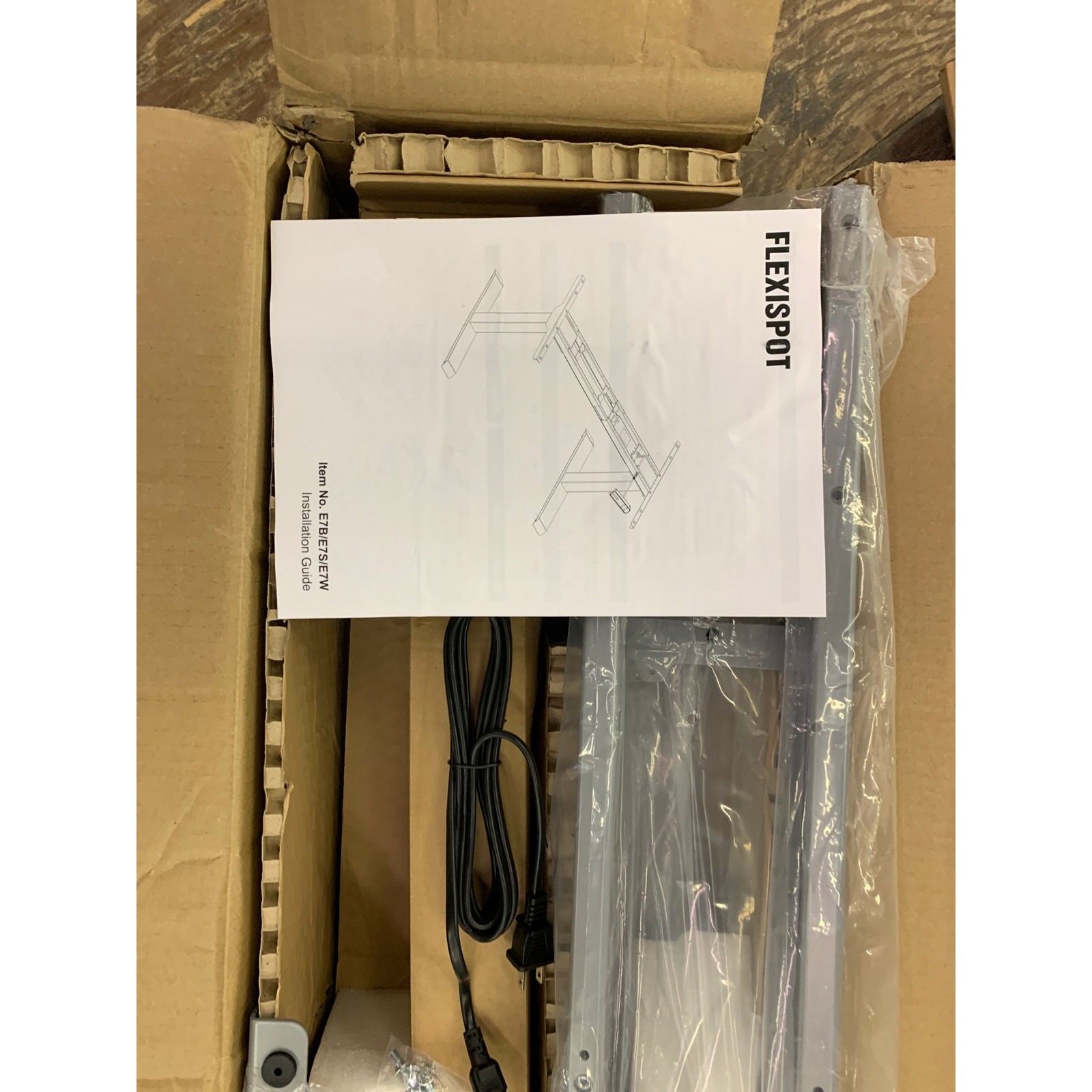 Flexispot Premium Standing Desk Frame, Memory Controller Silver, Dual Motor E7S