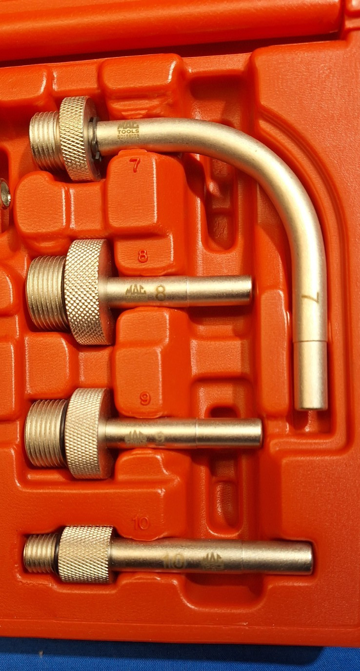 Mac Tools SD1580ATA 10 piece ATF refill adapter set UN-USED