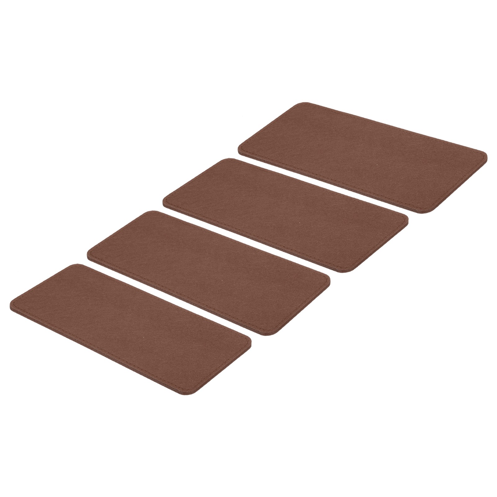 12''×5'' Felt Bag Base Shaper, 4pcs Bag Bottom Organizer Rectangle, Coffee