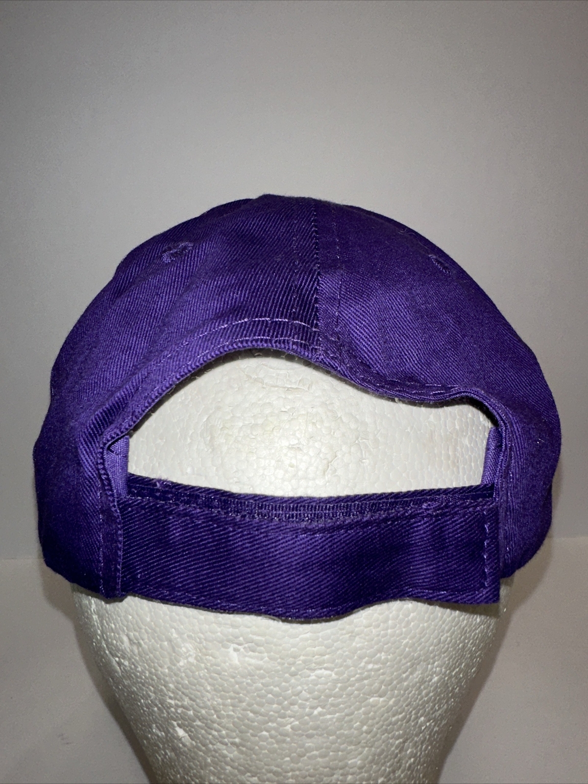 Purple Hat Cap with Orange Capitol M on the front Hook Loop