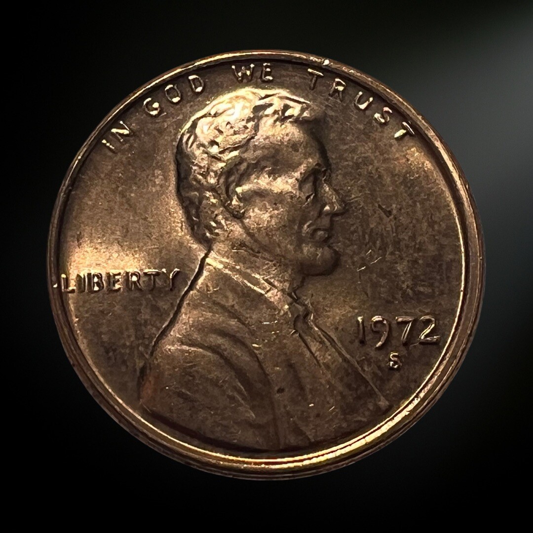 1972-S Lincoln Memorial Penny BU RED Brilliant Uncirculated San Francisco Mint