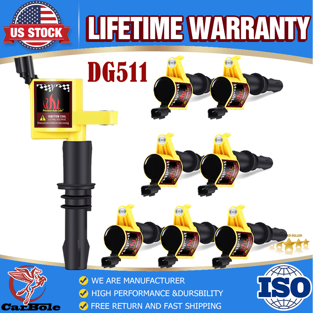 8XIgnition Coils For Ford F150 F250 F350 2004 2005 2006 2007 2008 4.6L 5.4L 6.8L