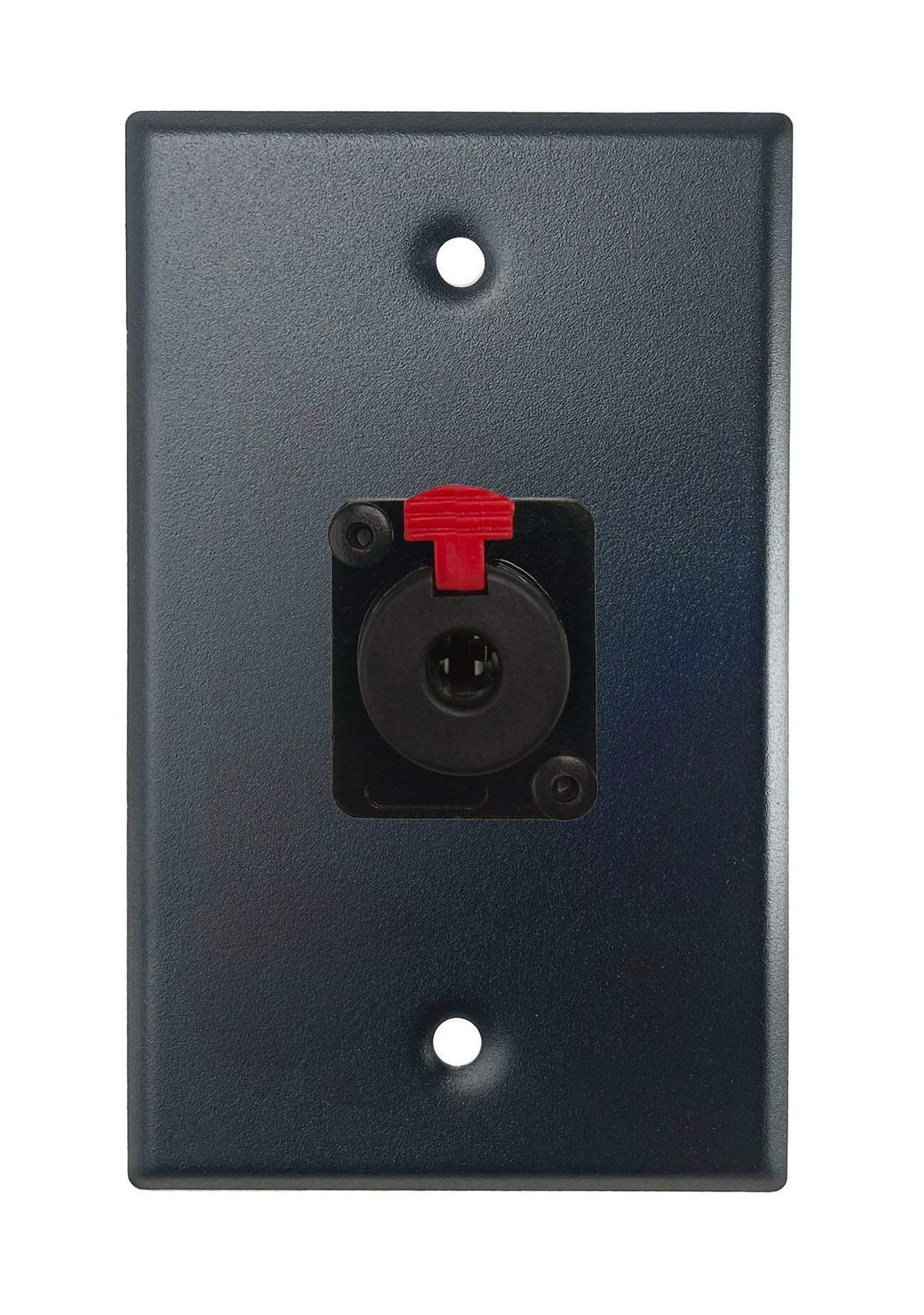 Black PROCRAFT SPL-1X-BK-VAR 1 Gang Black Pro Audio Installation Wall Plate Load