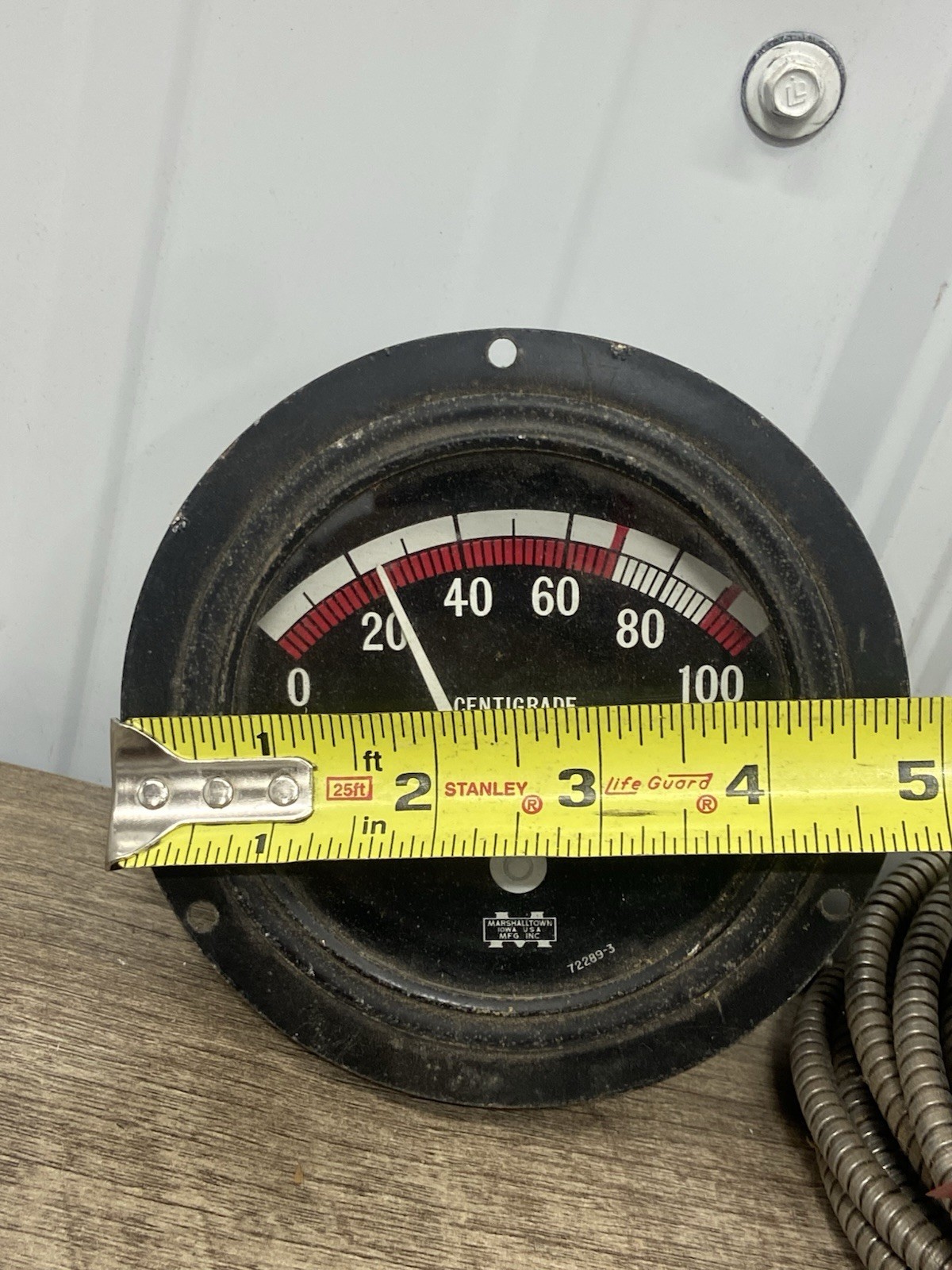 MARSHALL TOWN TEMPERATURE GAUGE 0-150 CENTIGRADE 72289-3