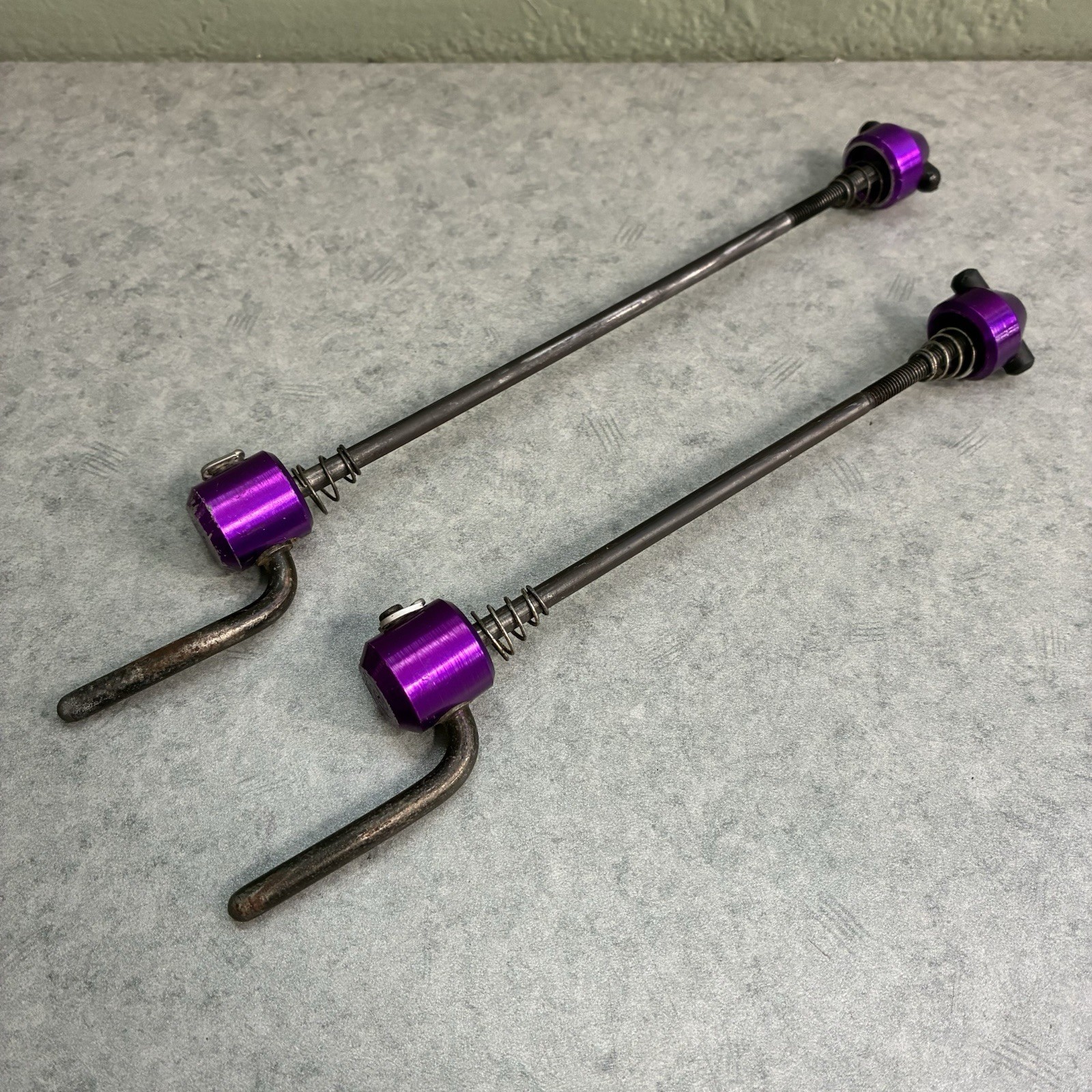 American Classic 3DV Purple Mountain Hub QR Quick Release Skewer Set USA 135/100