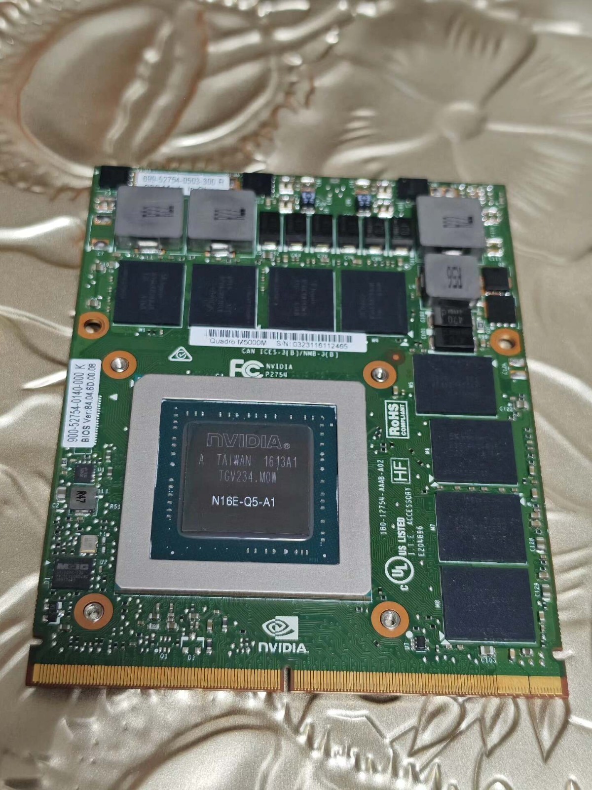 Dell Precision 7710 7720 M6800 nVidia Quadro M5000M 8GB GDDR5 Video Card 01JY2V