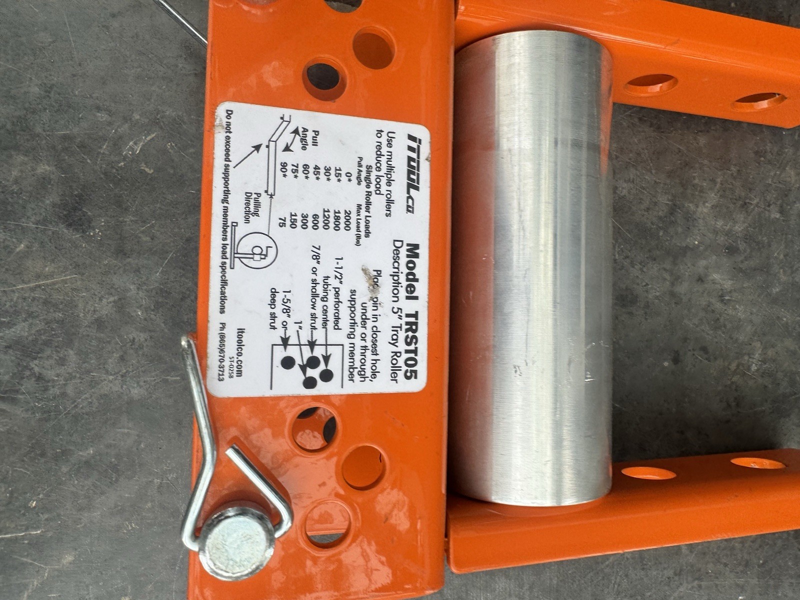 iTOOLco TRST05 5” Cable Tray Roller