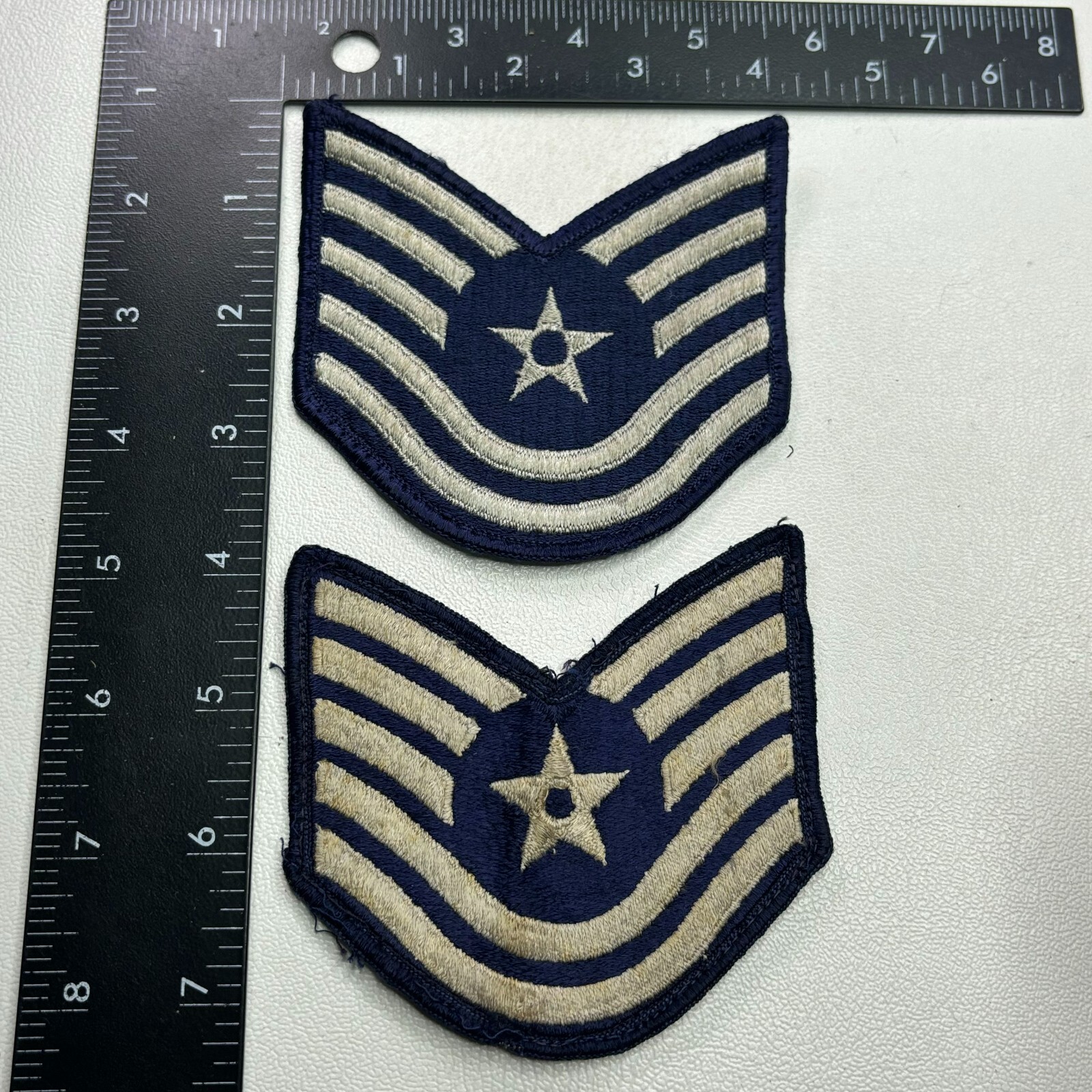 USAF Air Force TECHNICAL SERGEANT Patch Lot Of 2 (*BUT Not Exact Match Set) 45XA
