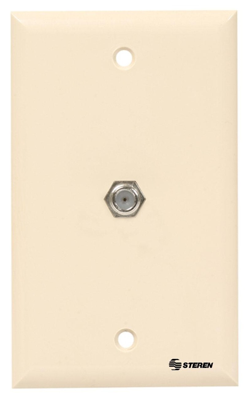Steren Standard TV Wall Plate Light Almond 200-251LA