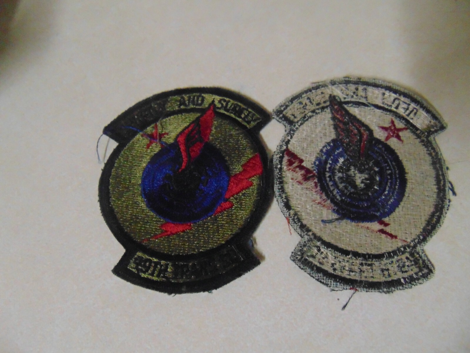 MILITARY PATCH SEW ON OLDER POCKET US AIR FORCE 49TH TRANSPORTATION SQUADRON