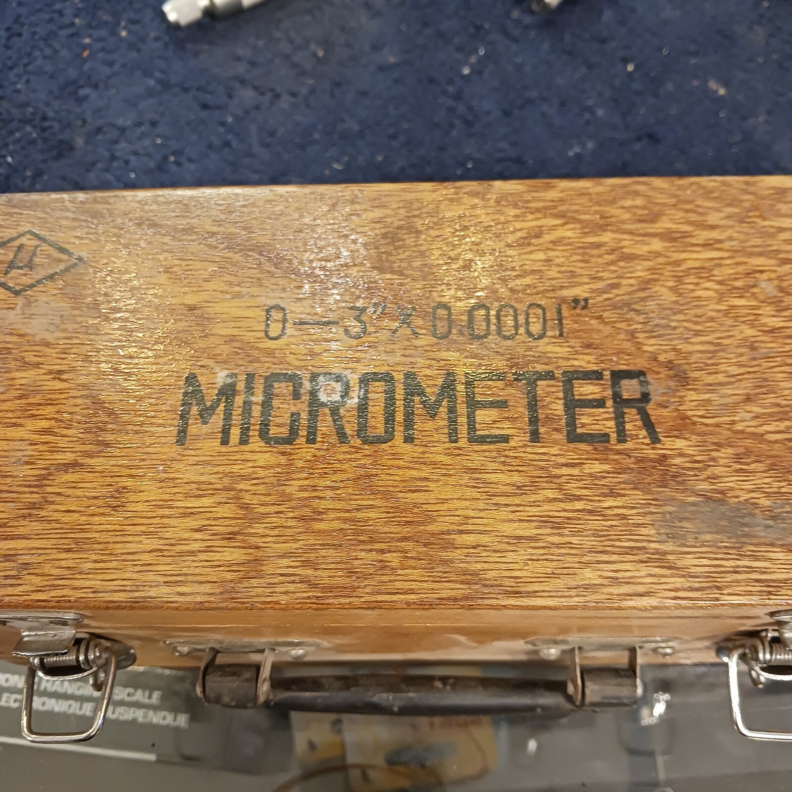 M.micrometer 3 Piece Set In Wooden Box. 0-3 .0001. New.