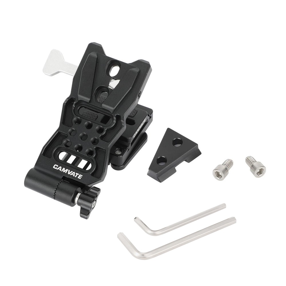 CAMVATE L-Shaped V-Lock Mounting Plate with Arca-Type Quick Release System
