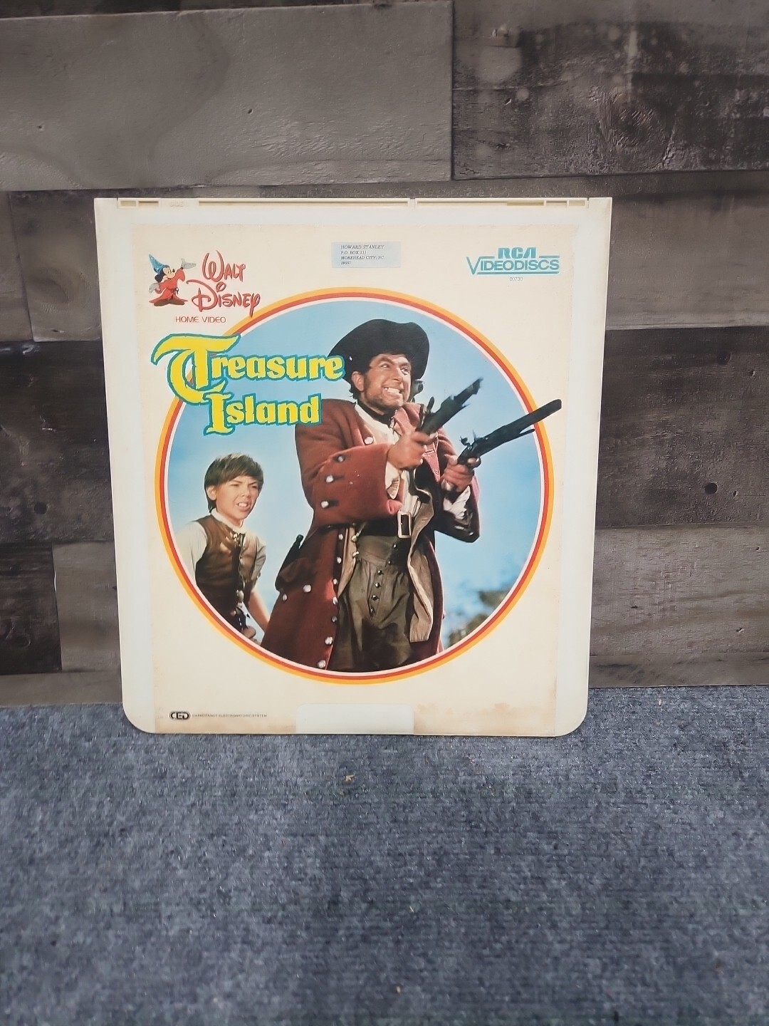 Walt Disney's Treasure Island CED RCA Videodisc 00730 VTG 1983