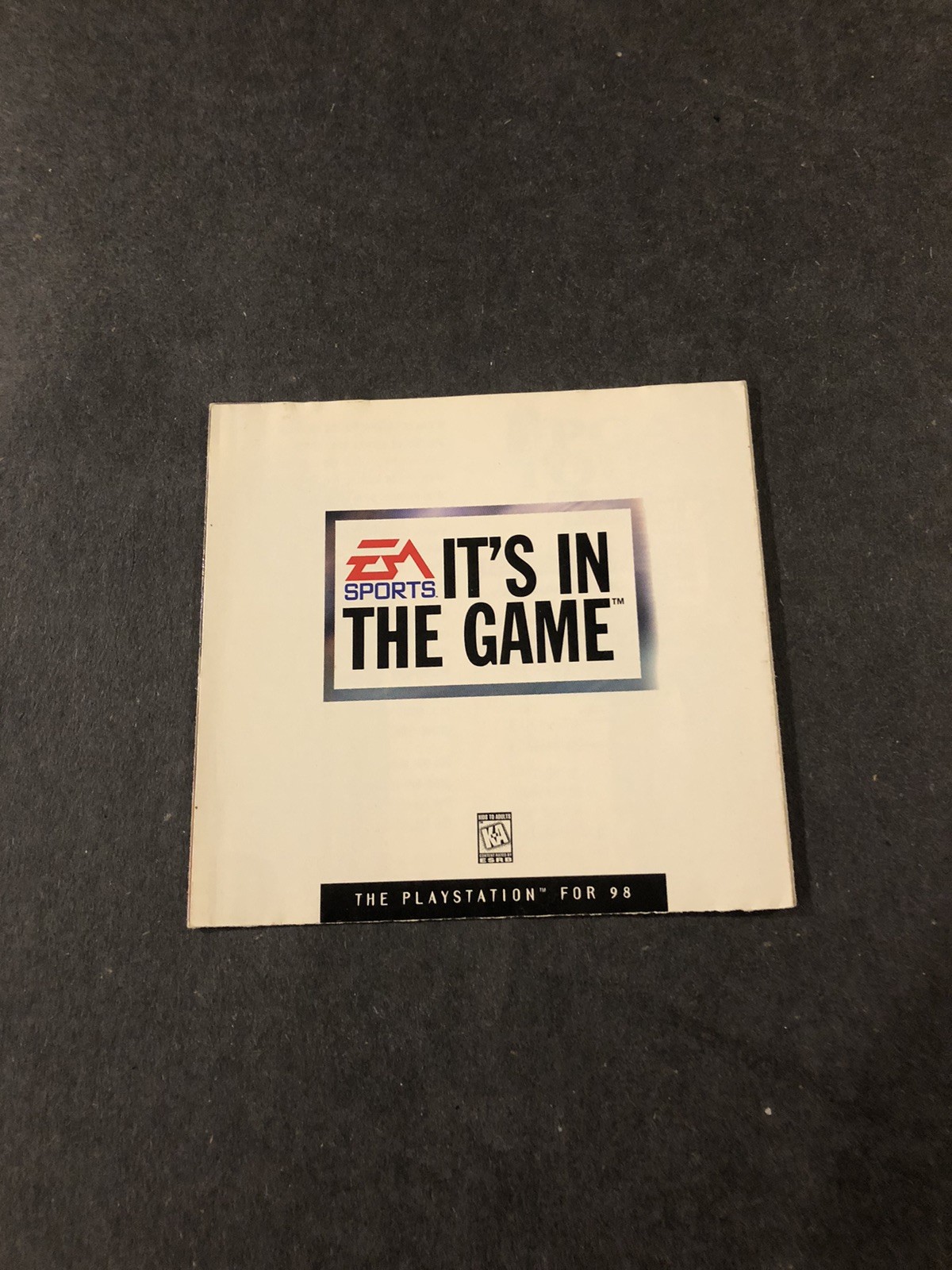 EA Sports PlayStation Ps1 Insert