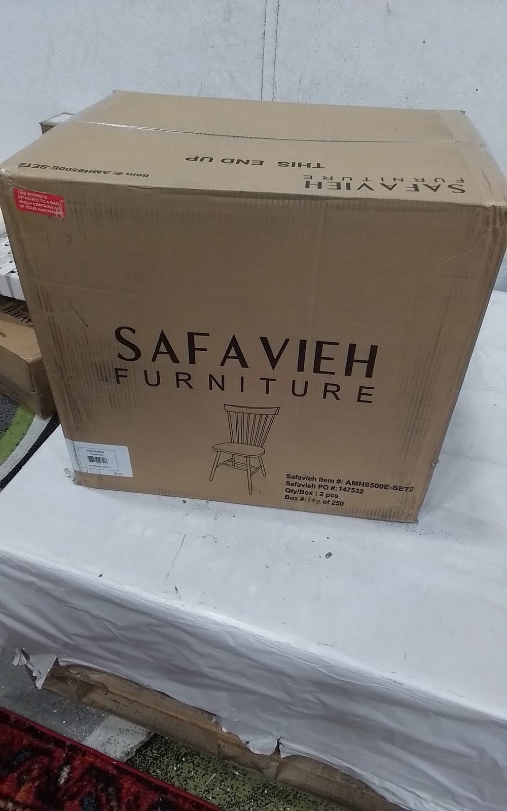 Safavieh PARKER SPINDEL SIDE CHAIR, Reduced Price 2172778562 AMH8500E-SET2