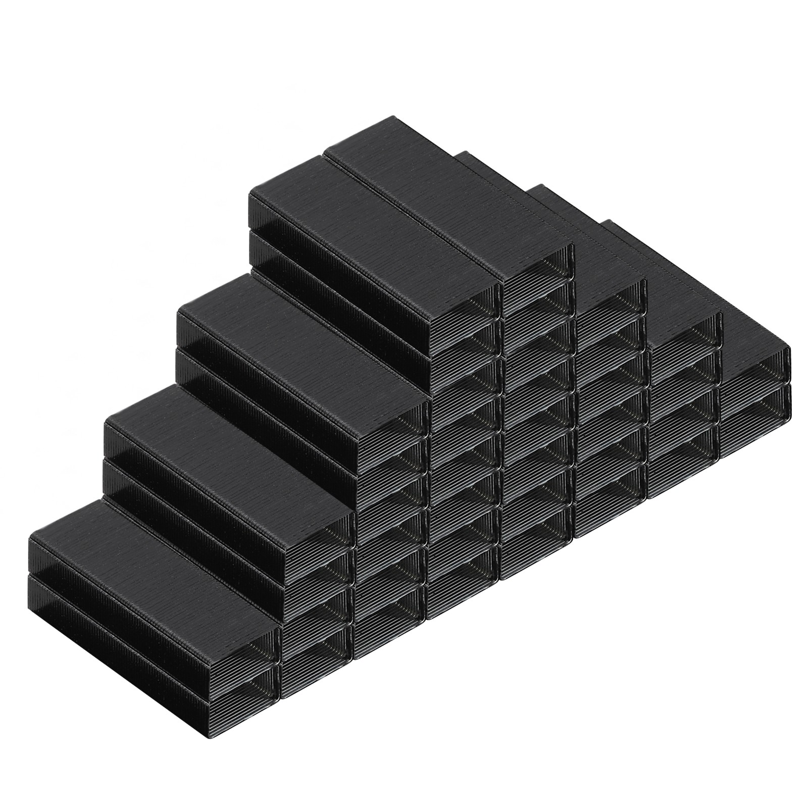 10 Pack 10000pcs #10 Standard Staples, 3/16" Leg Length, Black