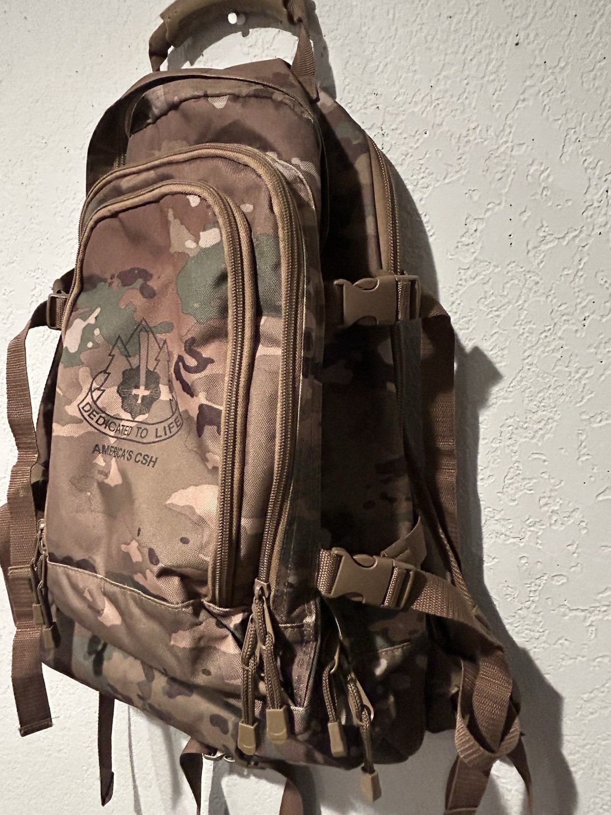 US Army Combat Support Hospital CSH Camo Tactical Bug Out Travel Backpack