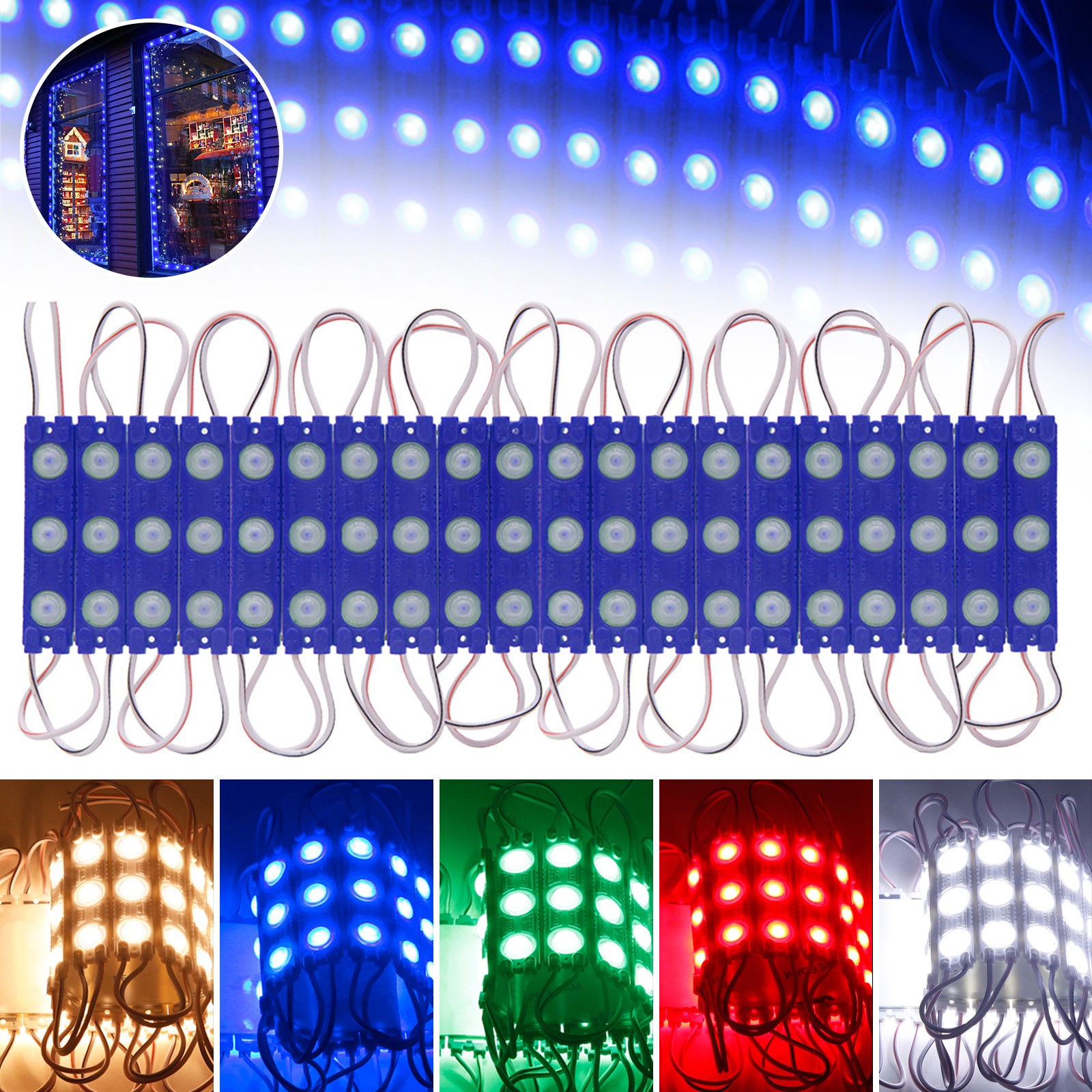 20-400pcs Waterproof SMD 2835 LED Module Injection Light Advertising Sign Lamp