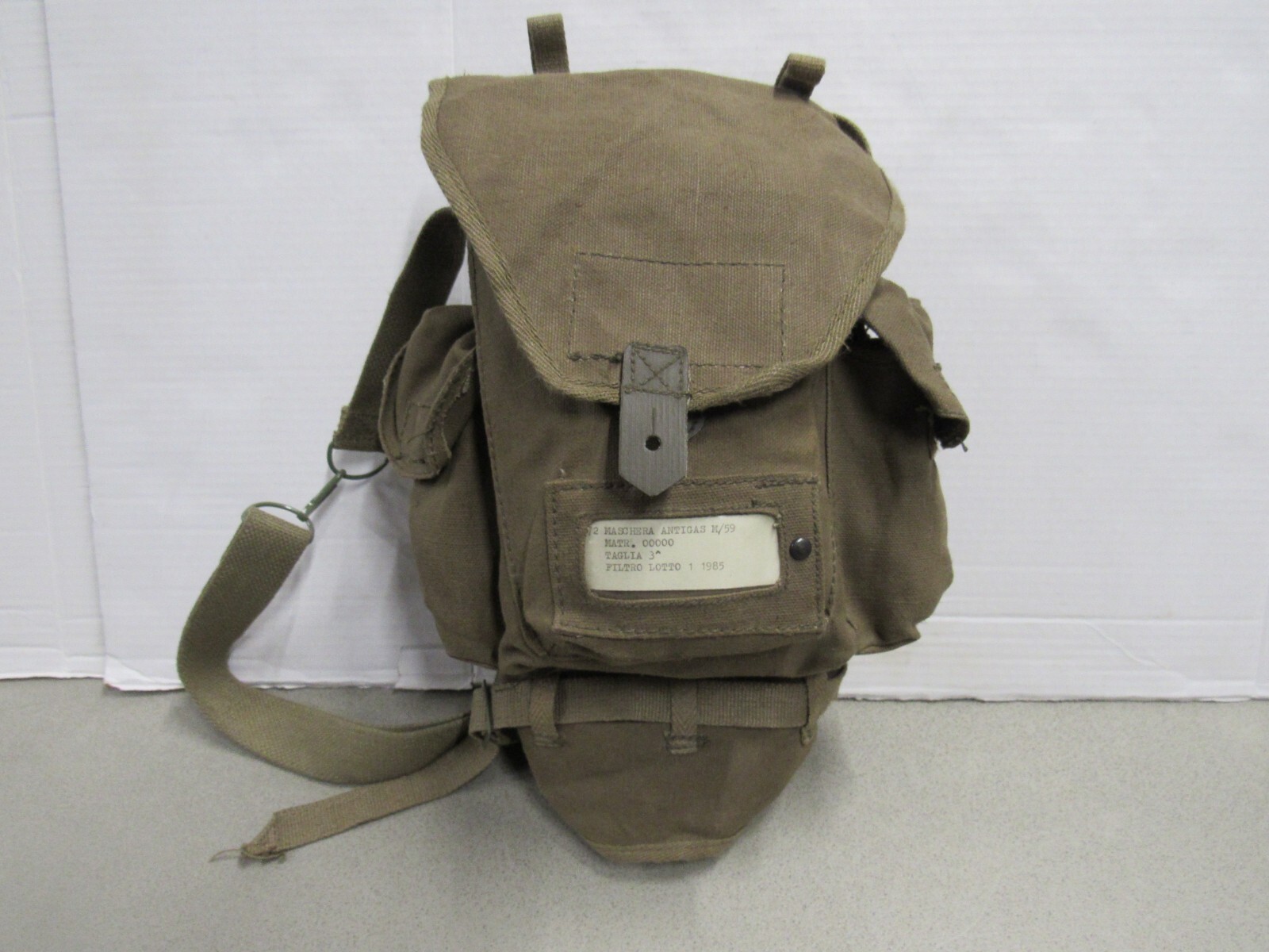 Italian M66 Gas Mask Bag Pouch for Italian M59 Gas Mask Maschera Antigas M/59