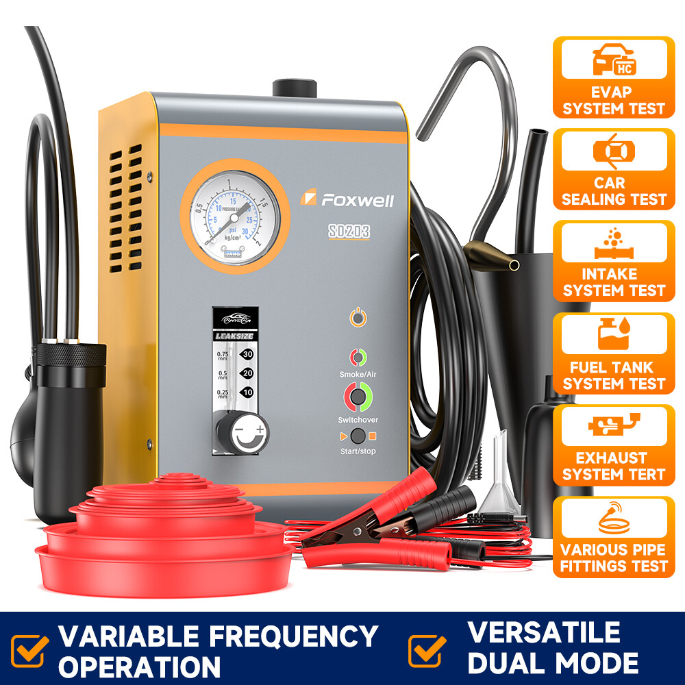 Foxwell SD203 Automotive Vacuum Tester EVAP Smoke Machine Leak Detector Car