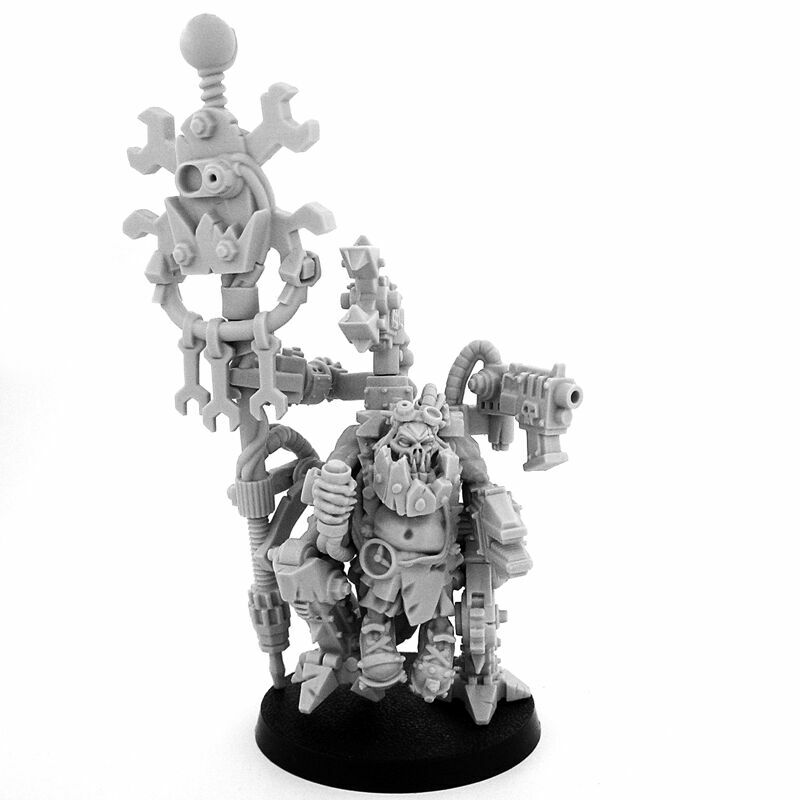 Ork Mekanik Warboss Badmood - Wargame Exclusive - Ork Bad Moon Nazdreg Warboss/B