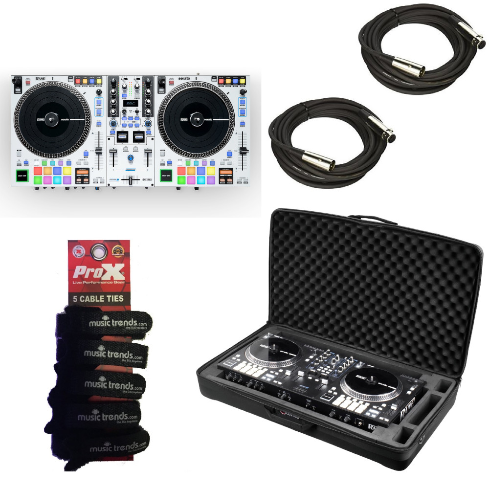 RANE ONE MKII White Motorized DJ controller + Soft case + XLRs