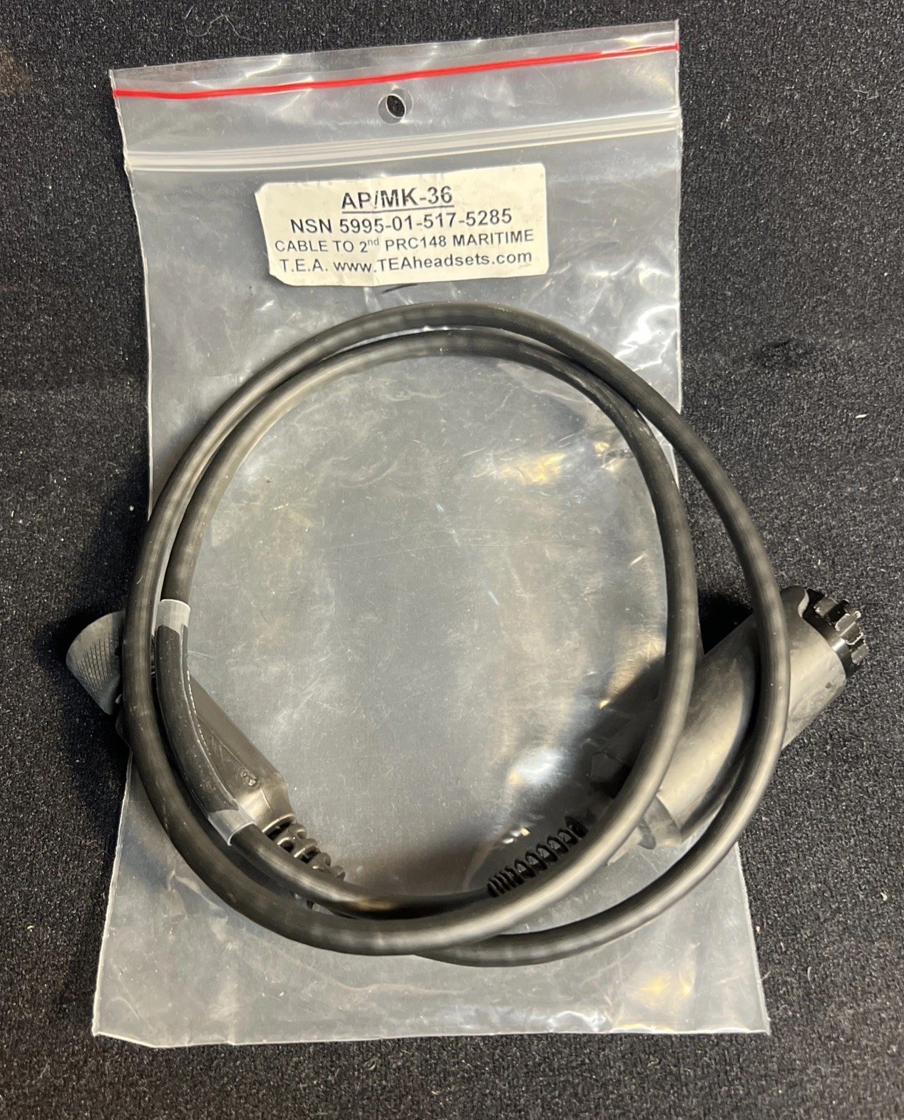 TEA AP/MK- 36 Cable To 2nd PRC 148 MARITIME NSN 5995-01-517-5285 NEW