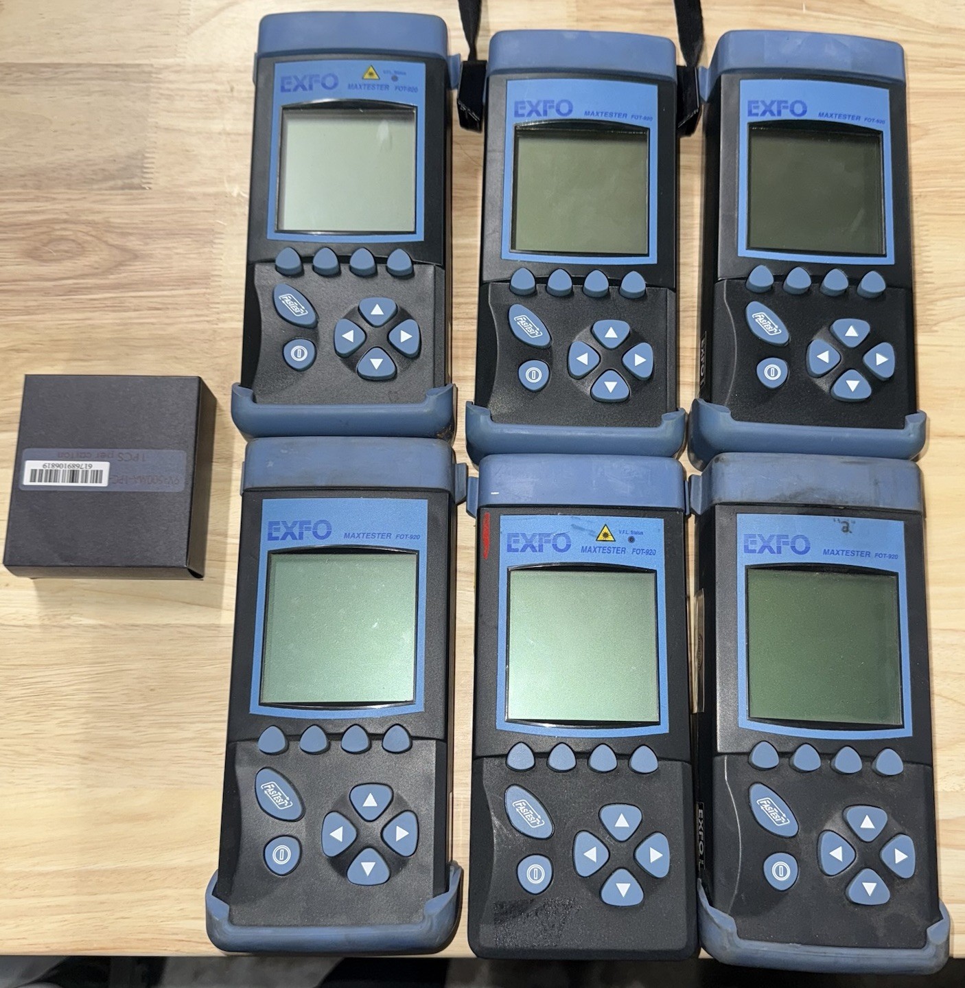Lot Of 6 Maxtester FOT-920 Fiber Optic Loss Testers