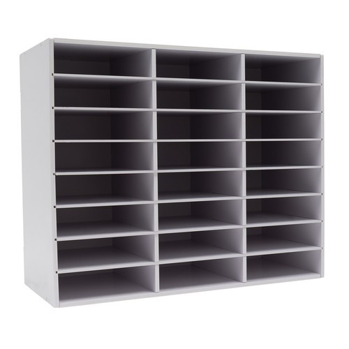24 Compartments Literature Organizer File Sorter Paper Storage Holder Office
