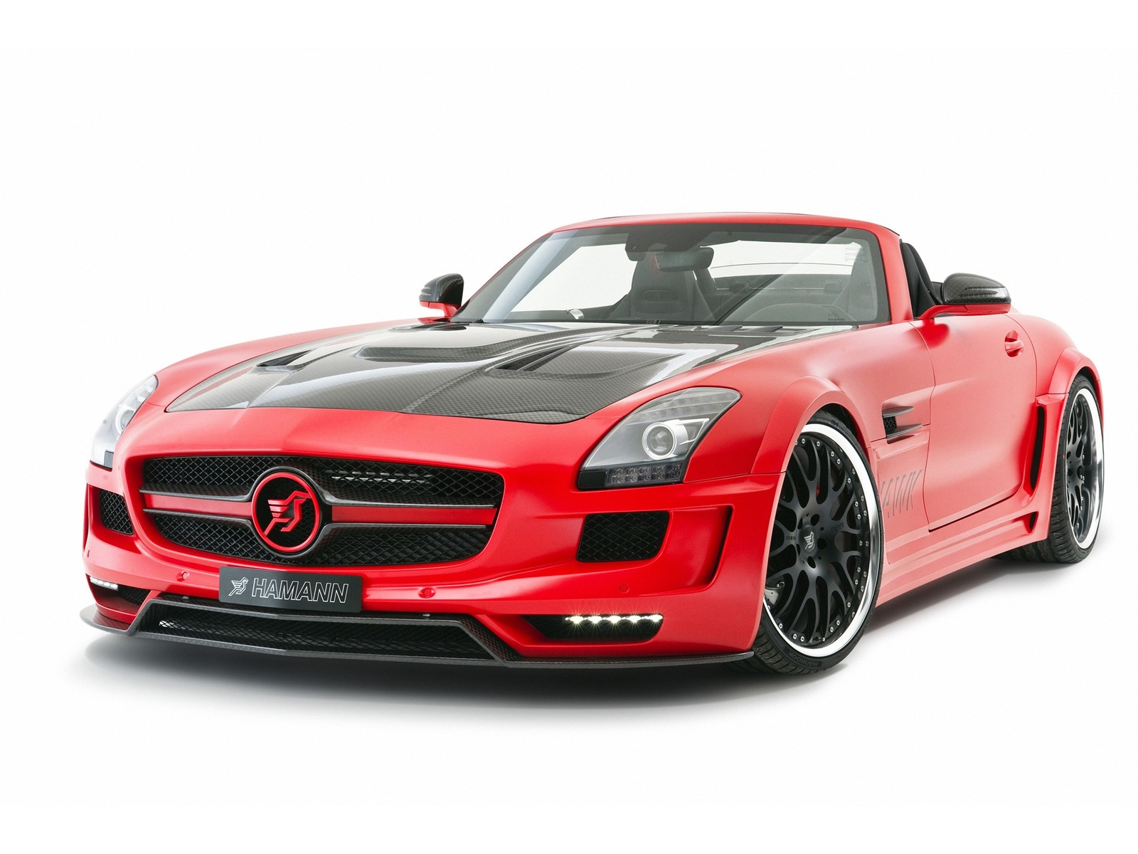 Cars studio front hawk hamann roadster mercedes Desk Mat Stitched