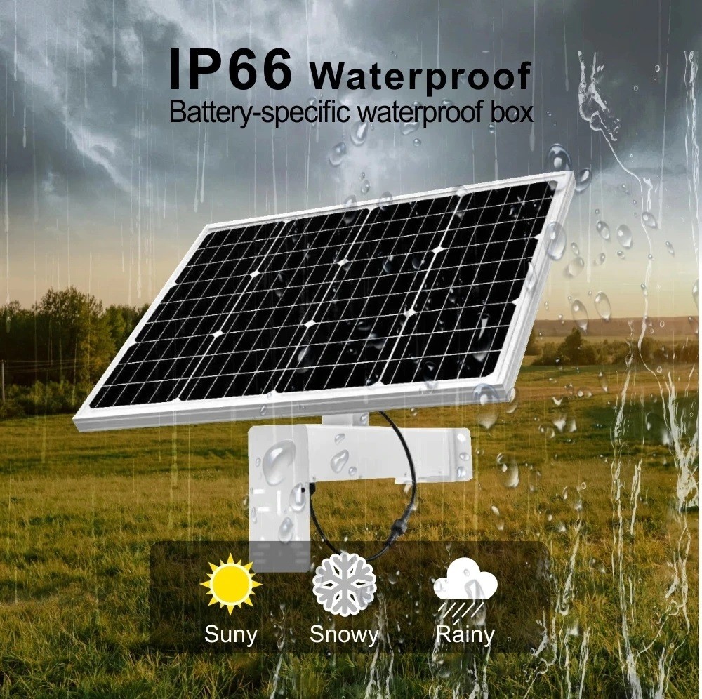 Solar Panel White Non-Stop Power Supply for 12VDC SECURITY Camera