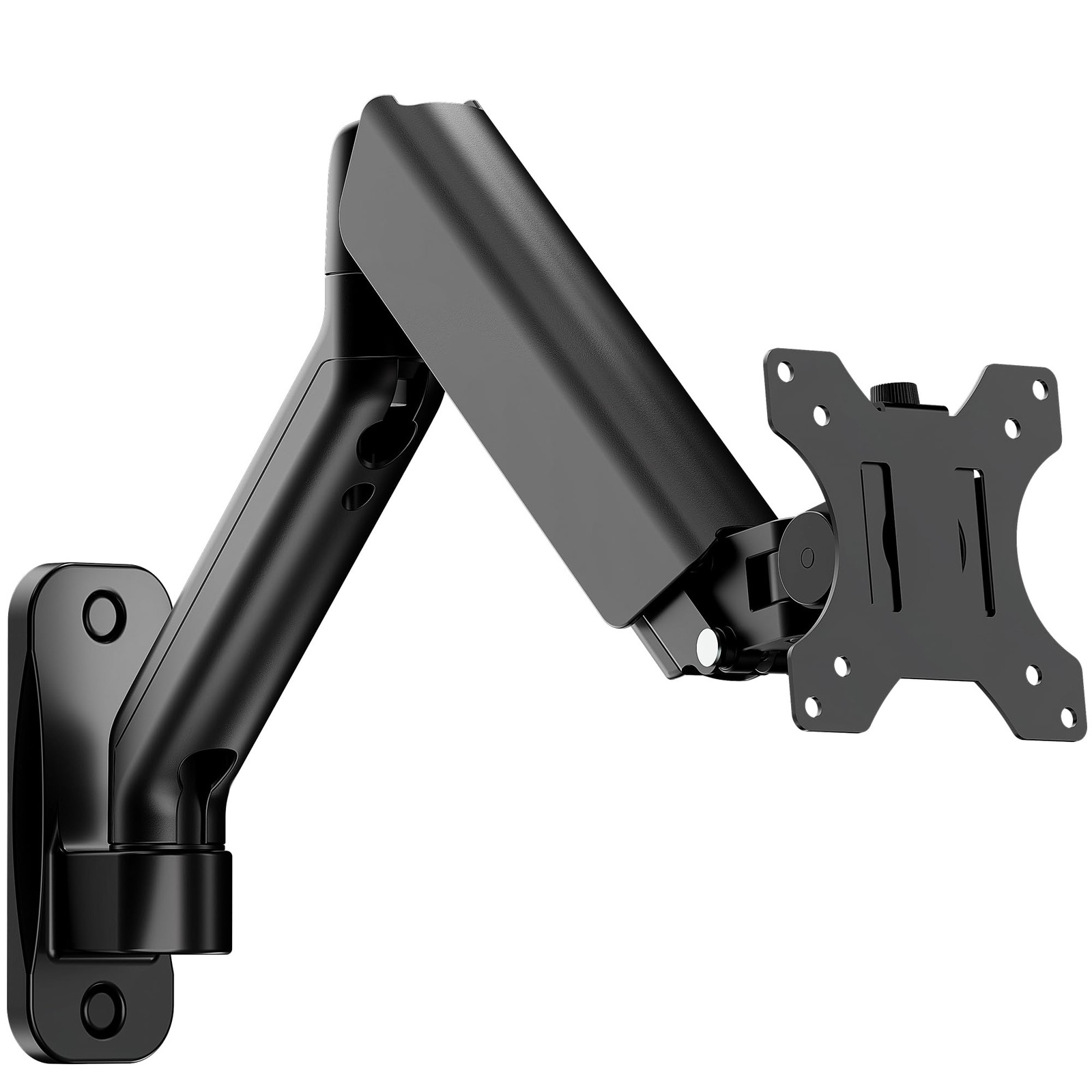 Single Monitor Wall Mount for 17 to 32 inch Flat/Curved Screens, Holds to 19....