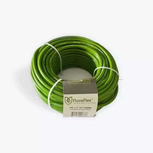 FloraFlex 100' x  1/4" OD Tubing Flexible & Durable Hydroponics Drip Irrigation