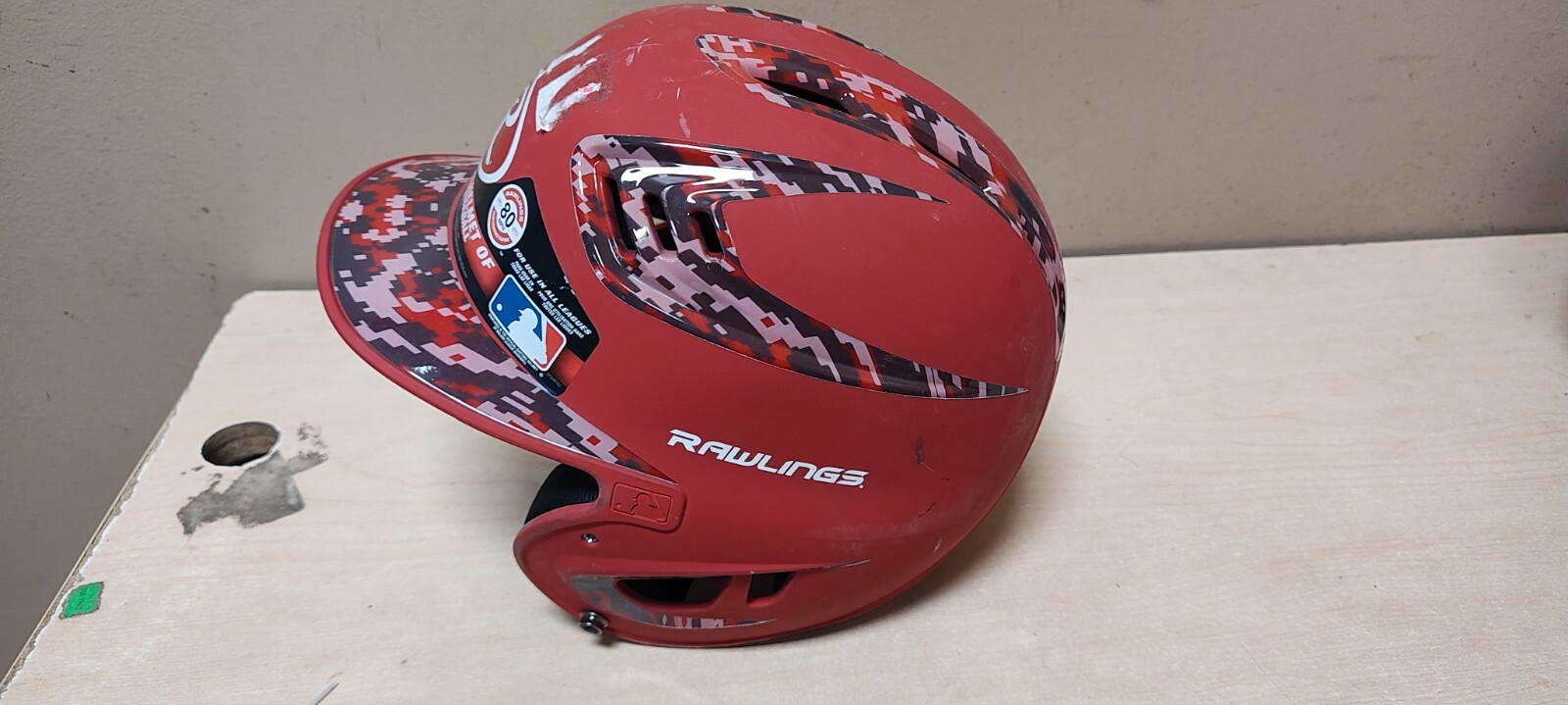 Easton Junior Matte Scarlet Baseball Batting Helmet 6 3/8"-7 1/8"