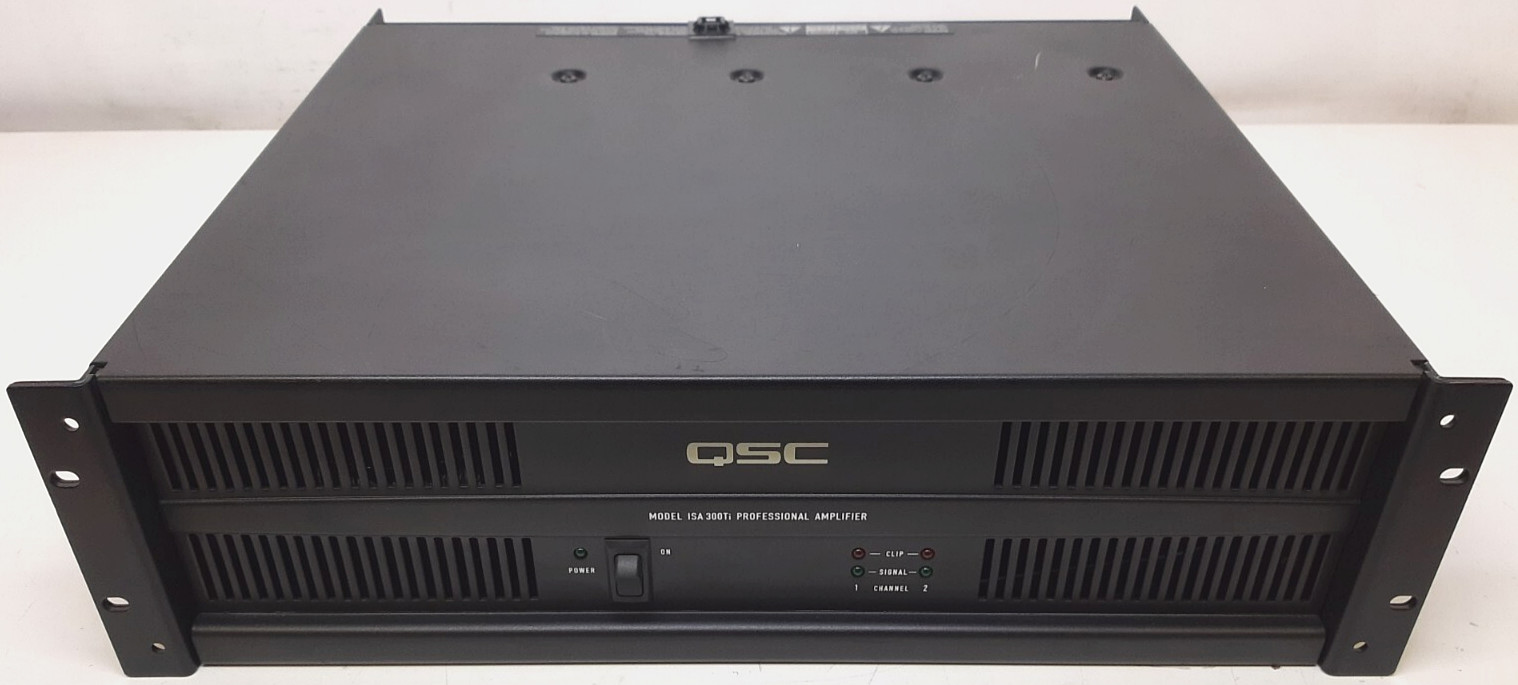 QSC ISA 300TI Professional 2-Channel Power Amplifier Power Tested