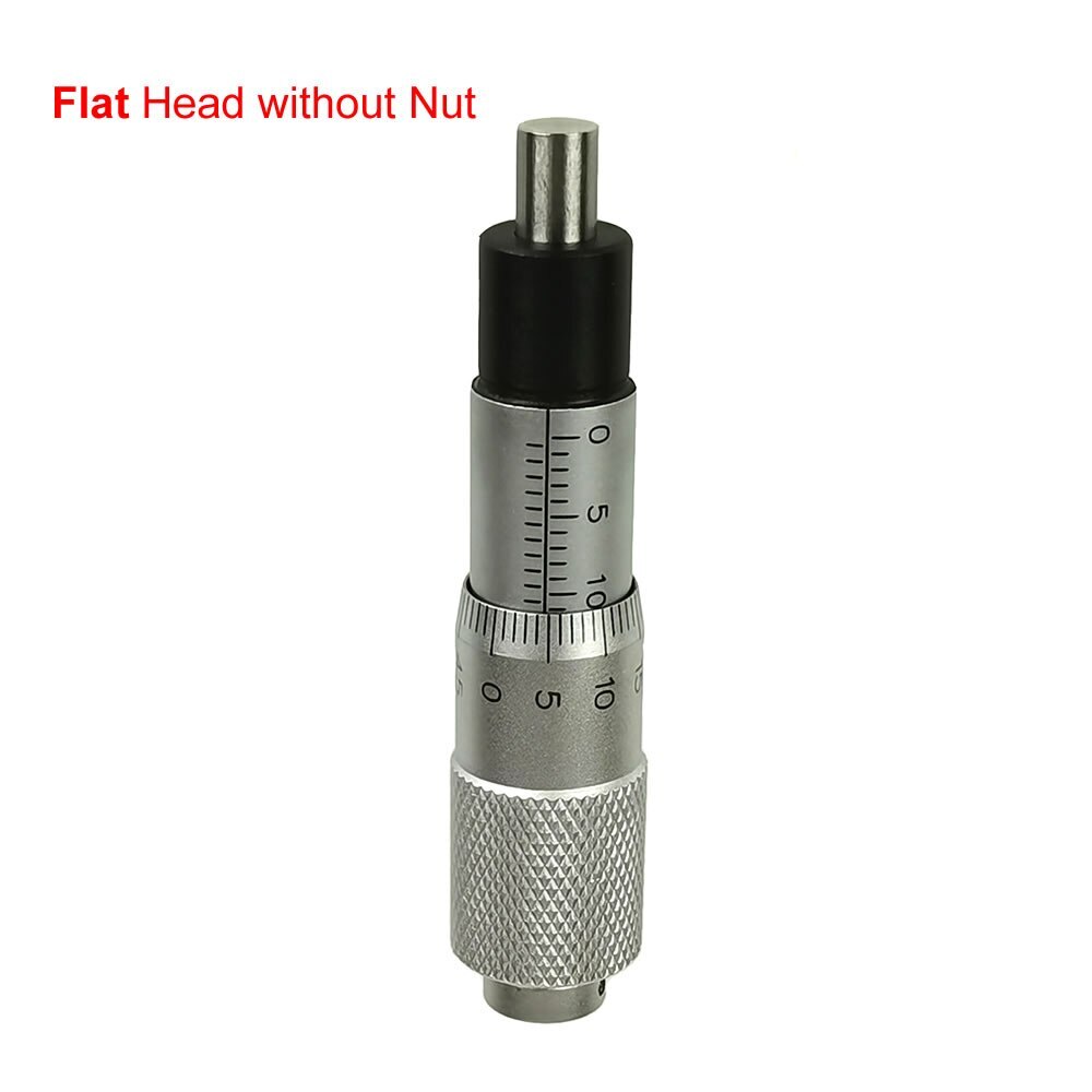 Micrometer Head Range Round Plat Type Micrometer Head Measure Tool 0-13mm