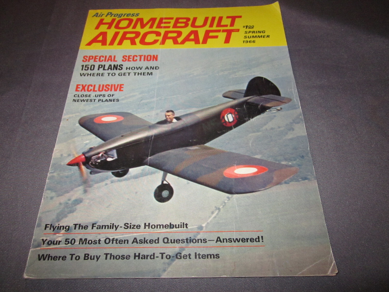 Vintage AIR PROGRESS MAGAZINE HOMEBUILT AIRCRAFT Spring 1966