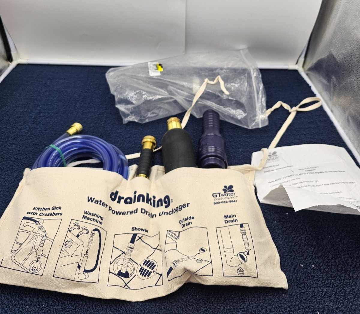 Drain King 575  Drain Unclogging Adaptable Size for Professional 1 to 6 Inch