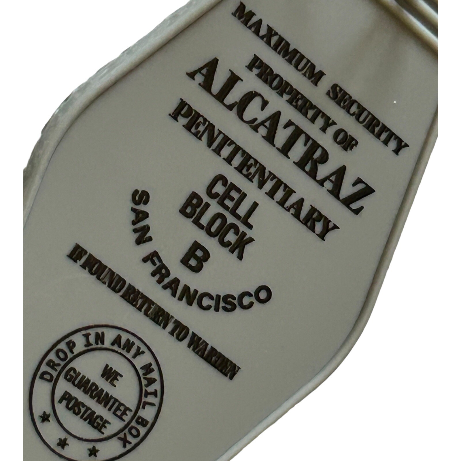 Alcatraz Prison Inspired Key Tag.