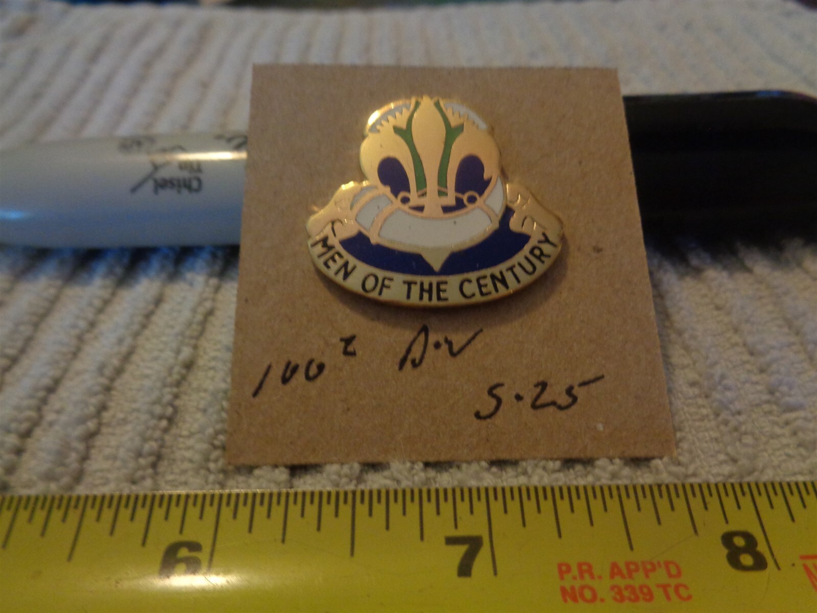 100th Division S-25 Unit Crest, DI, DUI (DRAW#Z16)